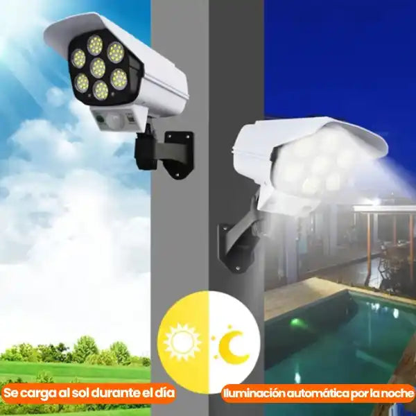 Lámpara Solar Para Máxima Seguridad y Ahorro de Energía ☀️